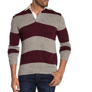 Slate & Stone Rugby Stripe Polo Sweater